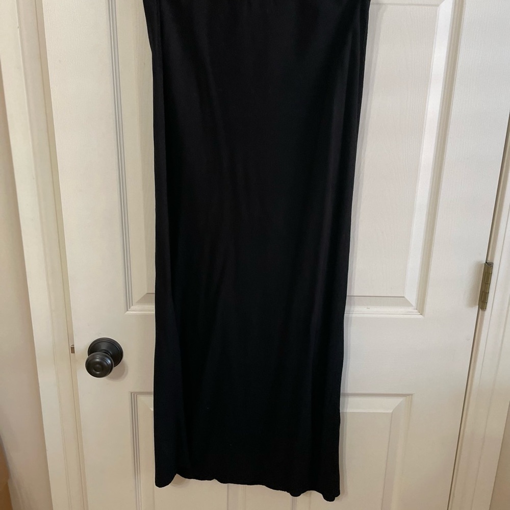 Carole Little Black Midi bias skirt size 12